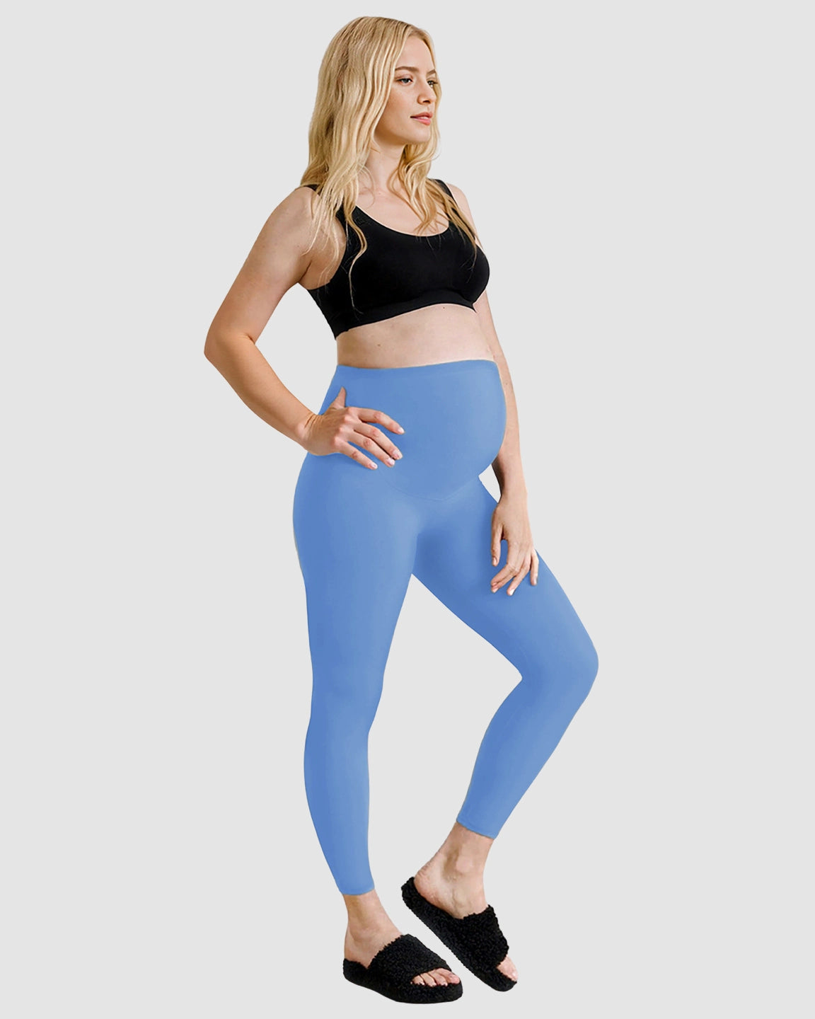 Belly-Support Sculpting Maternity Leggings