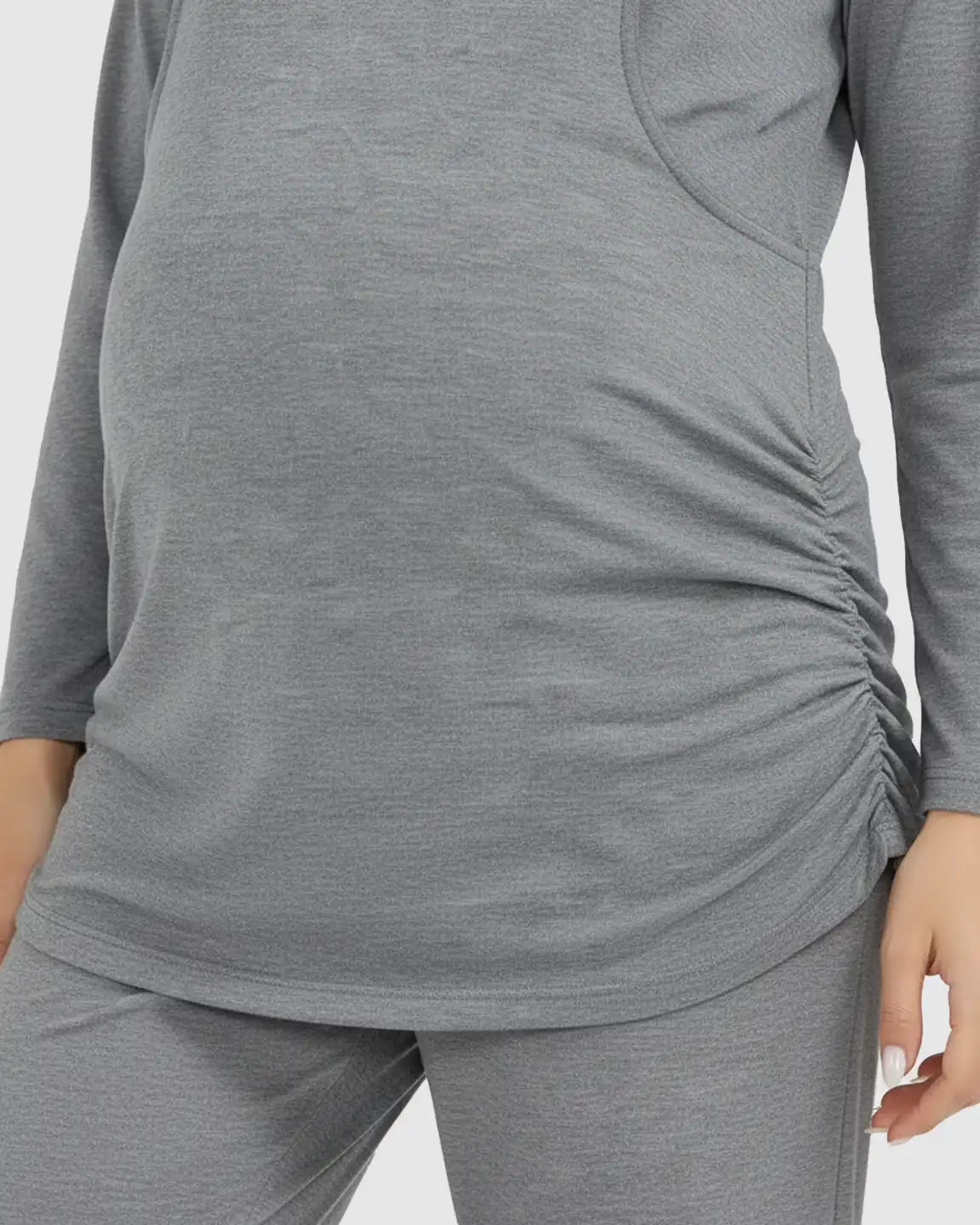 Hidden Nursing Access Long Sleeve Maternity Lounge Set