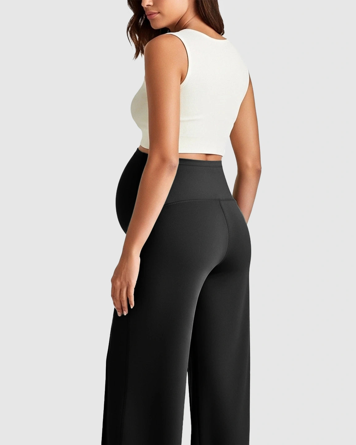 High Waist Maternity Pants With Relaxed Fit