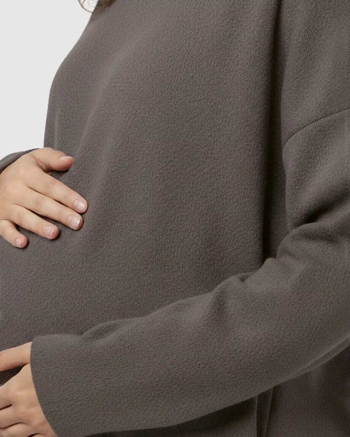 Cozy Woolen Loose-Fit Maternity Sweater