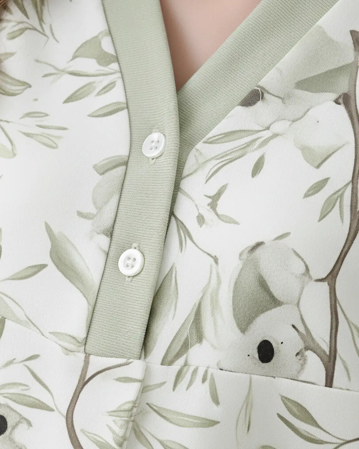 Double-Sided Cotton Relaxed Maternity Lounge Set