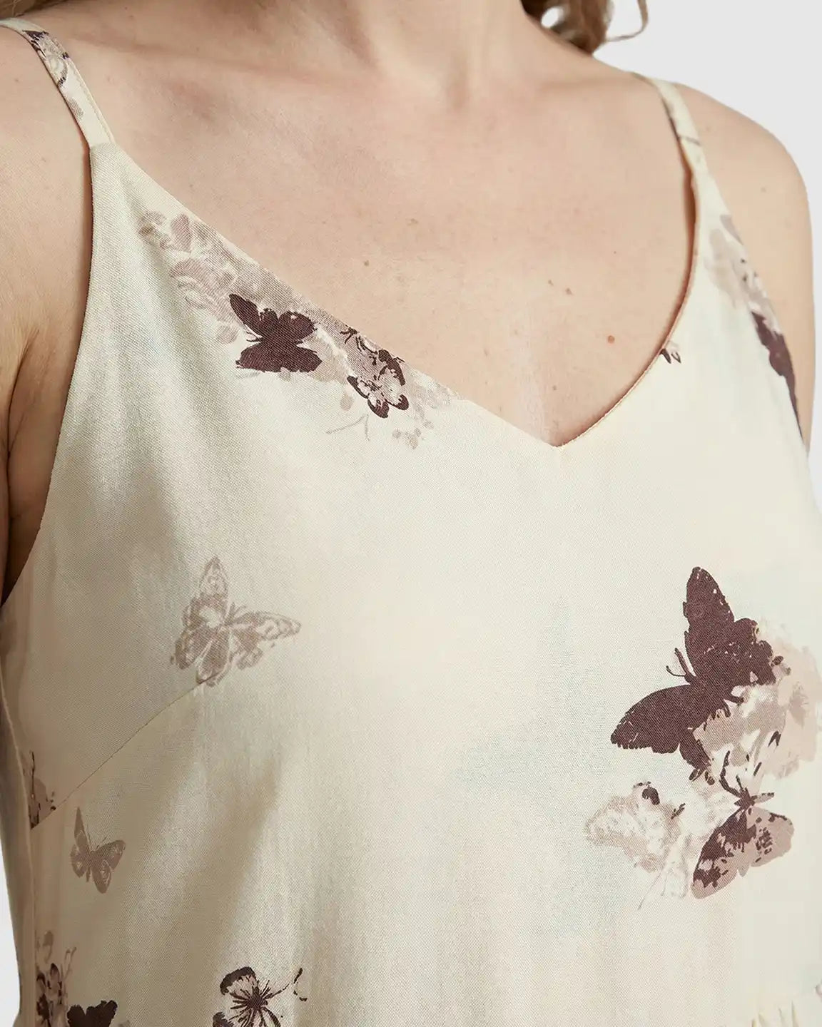 Built-In Bra Floral Maternity Sleep Dress