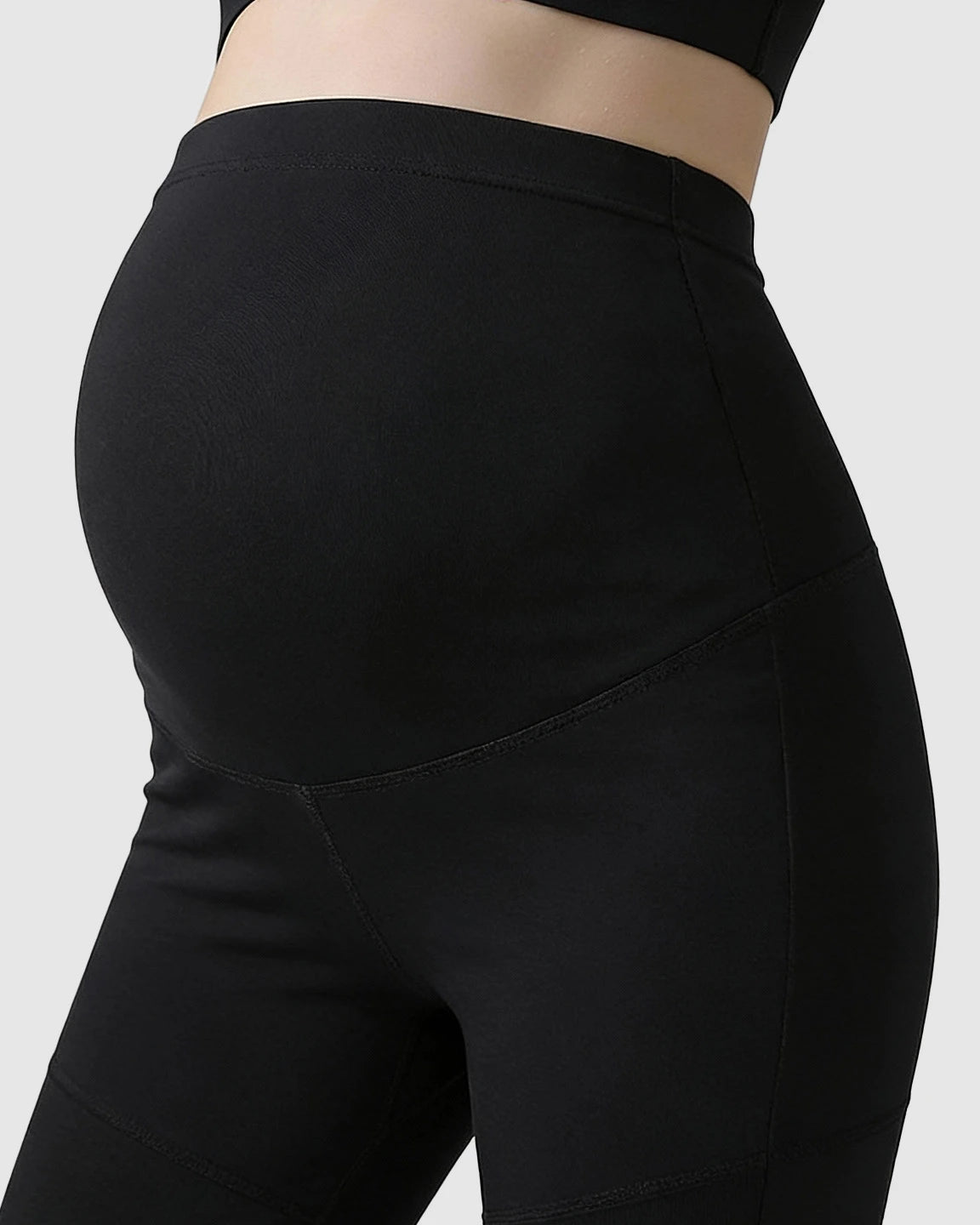 High-Waist Belly Support Maternity Leggings