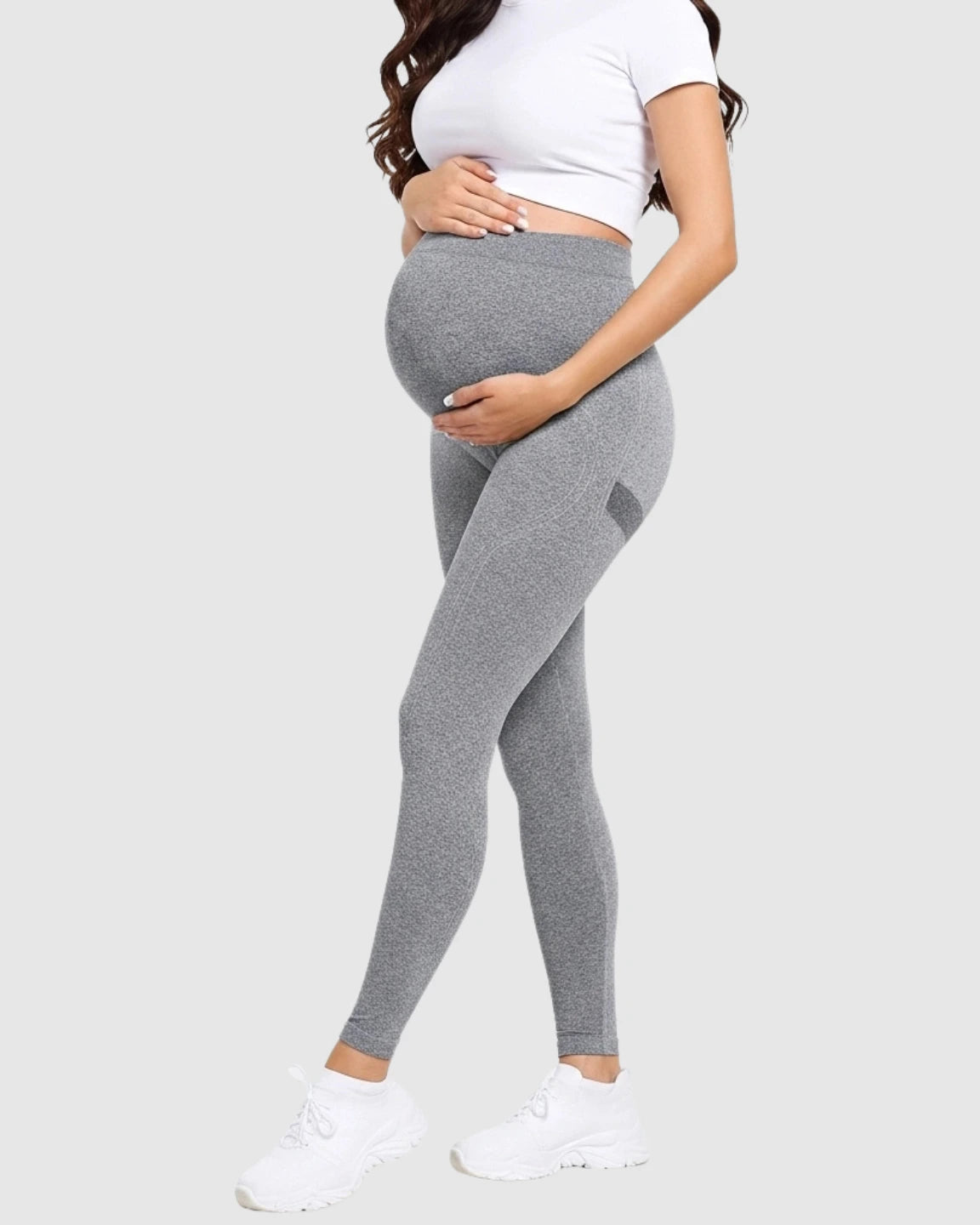 Belly-Support Sculpting Maternity Activewear Leggings