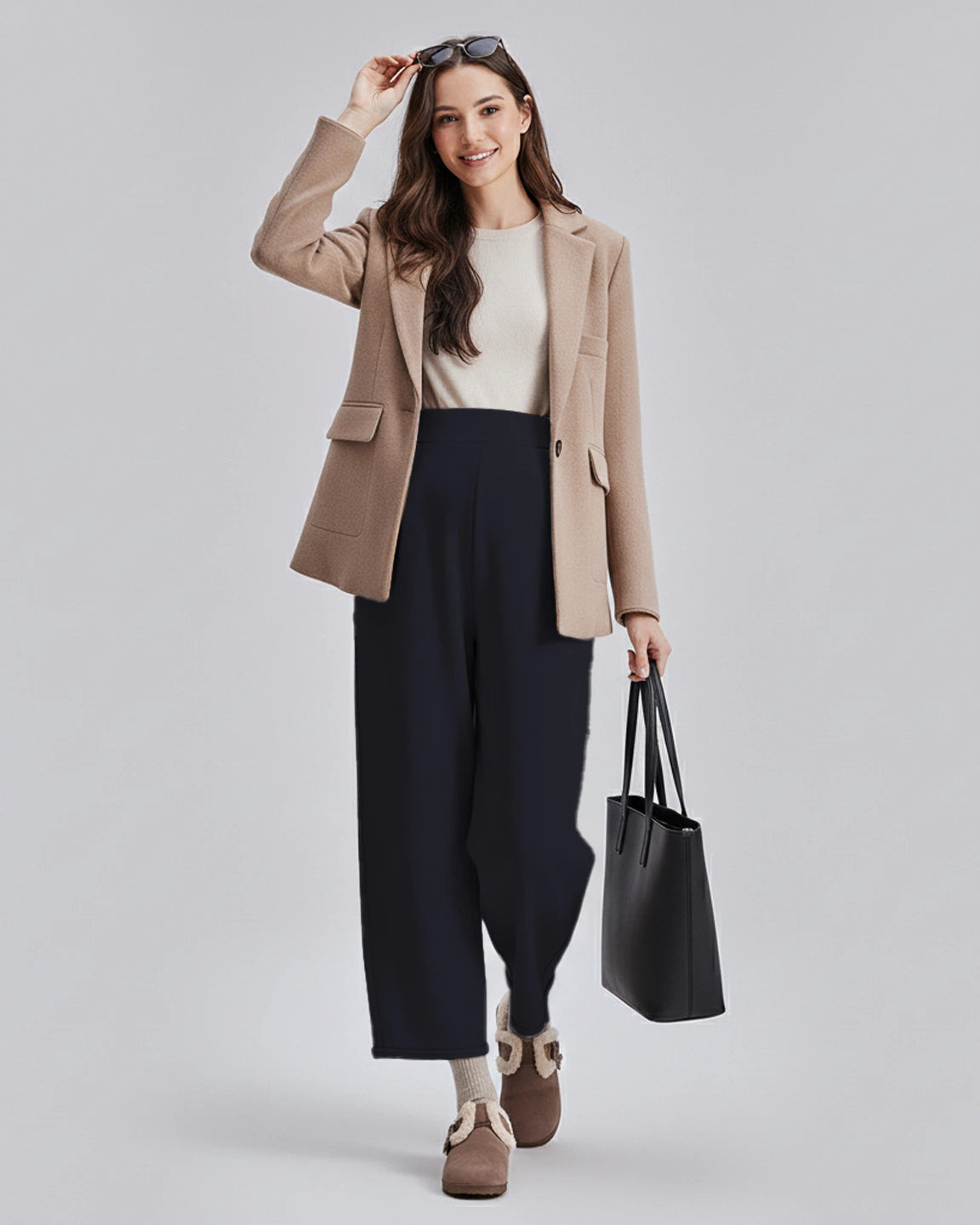 Velvet Straight-Leg Maternity Pants