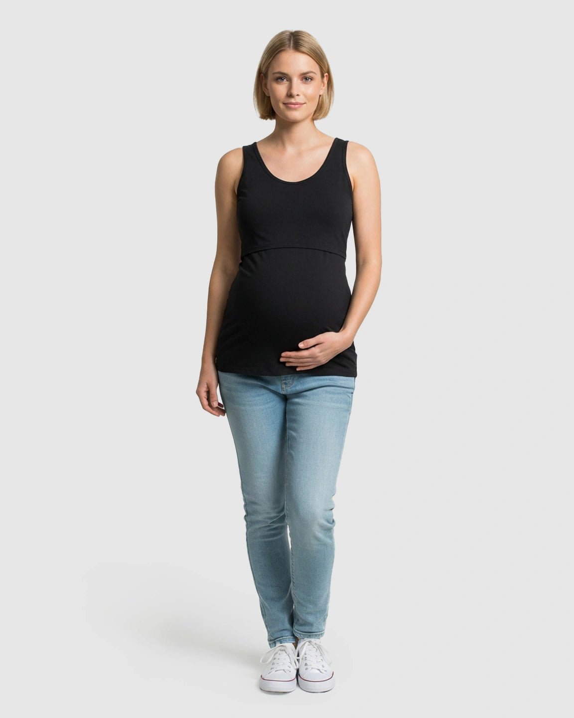 Stretch Nursing-Access Maternity Tank Top