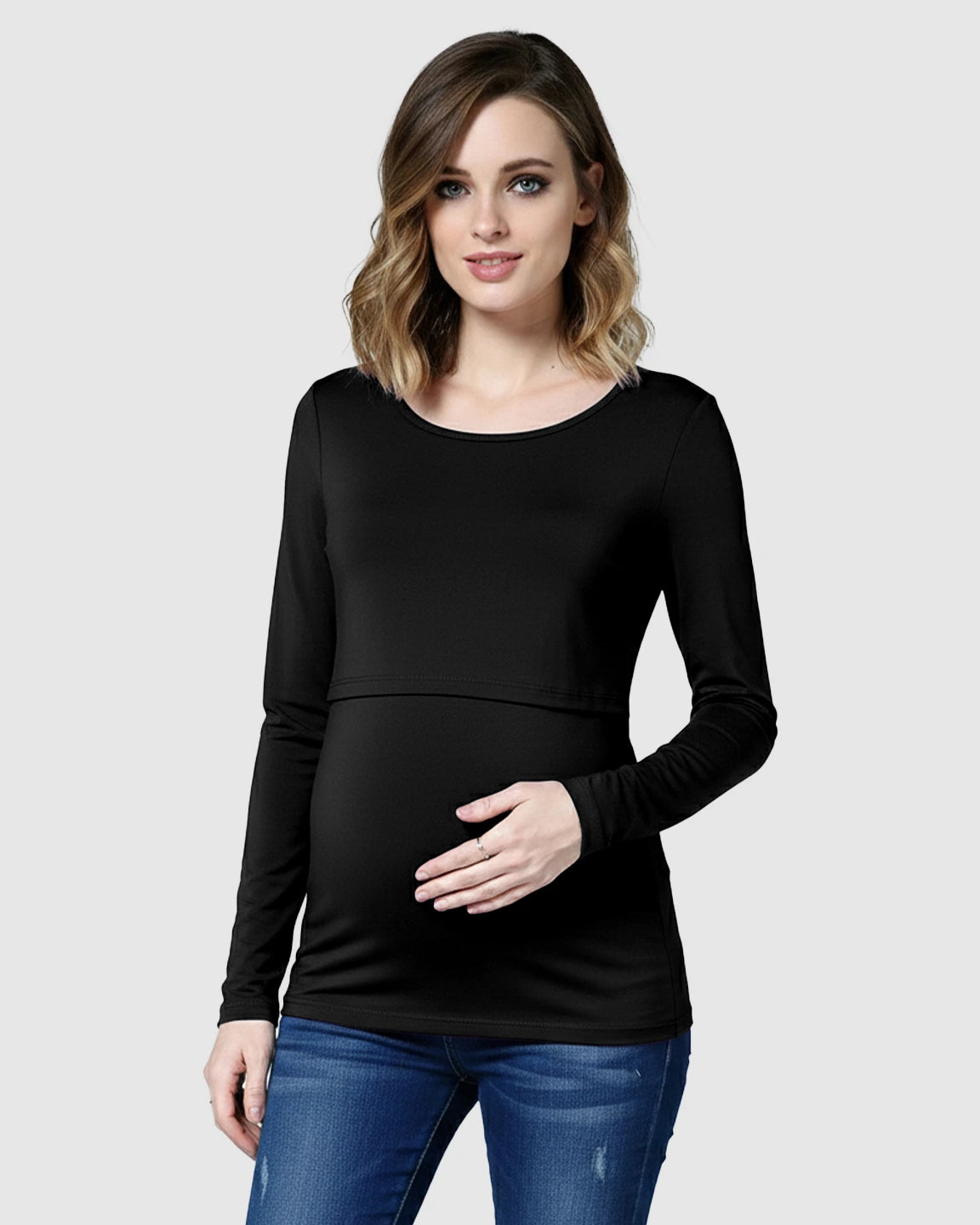 Lift-Up Front Casual Maternity & Nursing Top