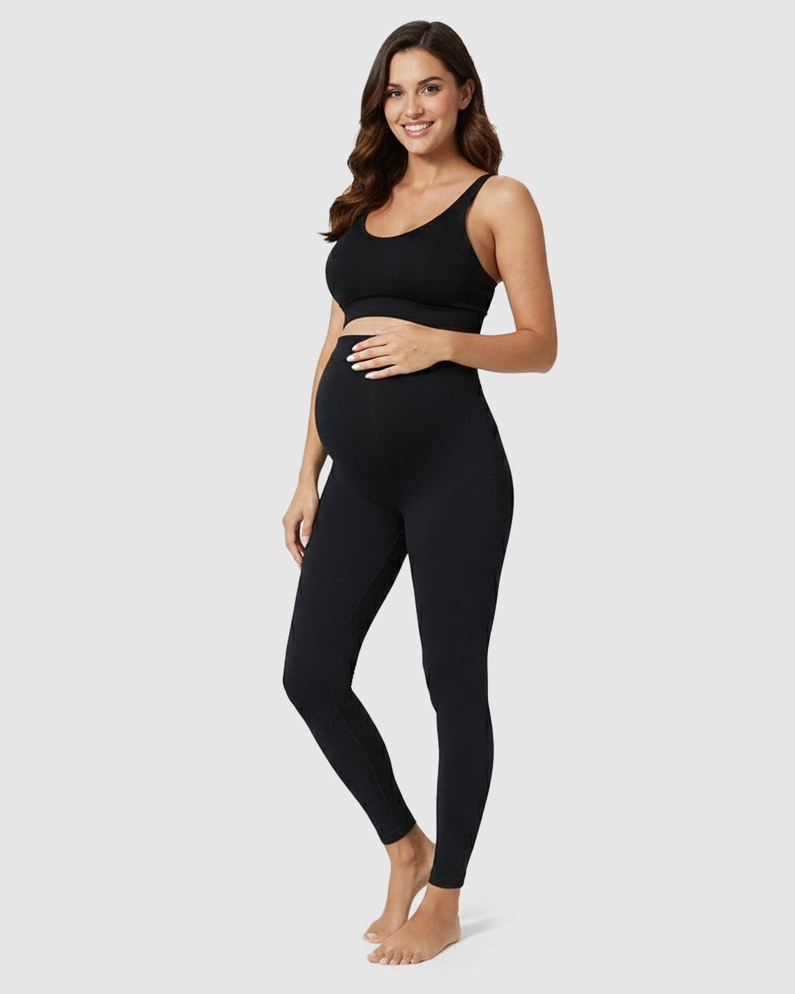 High-Waist Slight Flare Maternity Yoga Pants