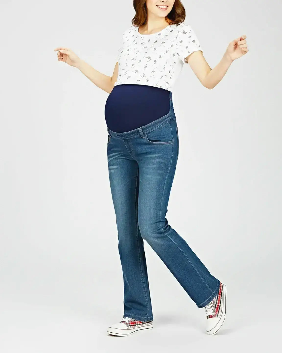 Classic Boot-Cut Maternity Jeans