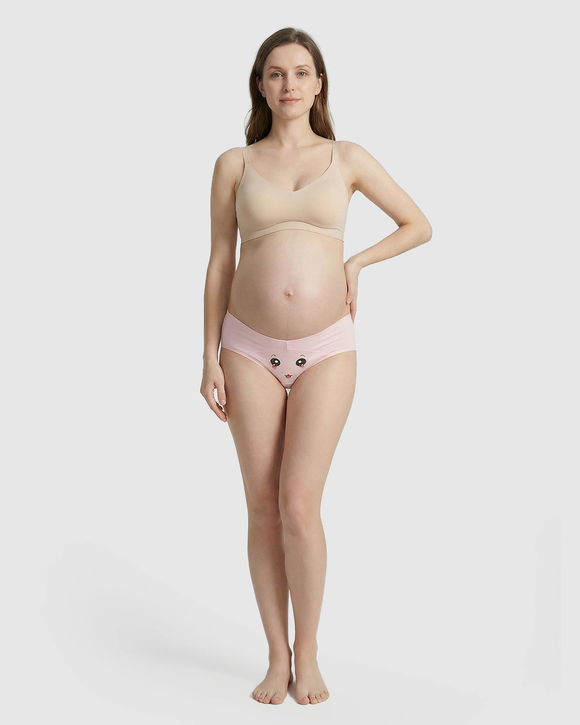 Mid-Waist Cotton Maternity Panties