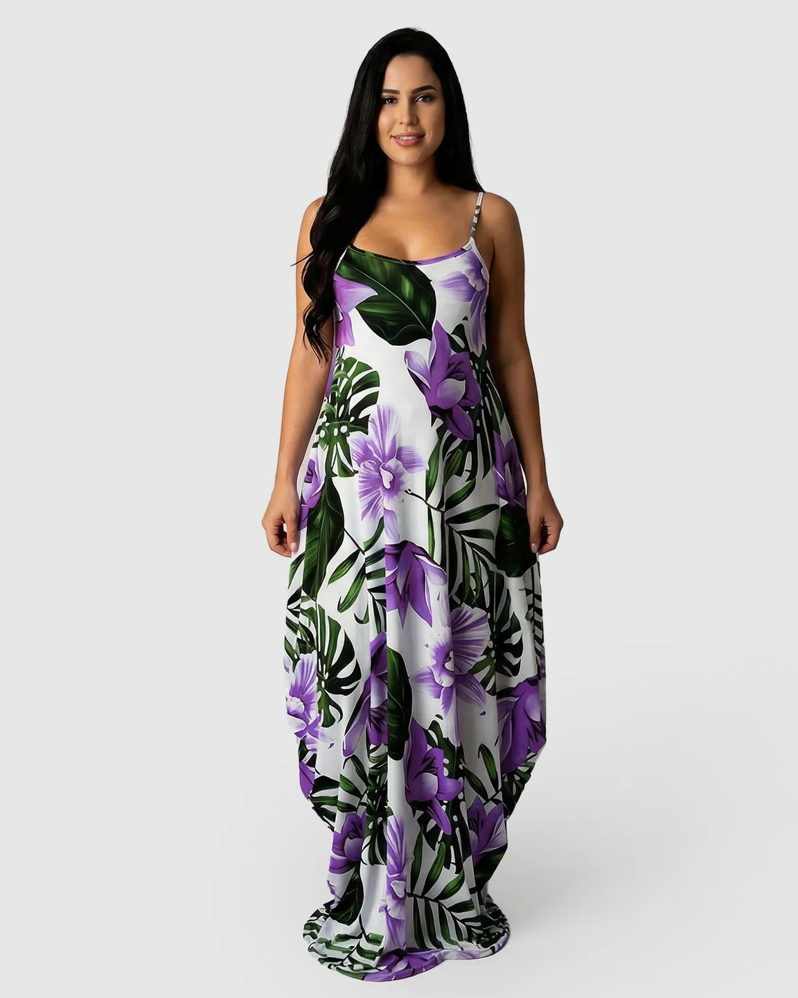 Spaghetti Strap Casual Maternity Maxi Dress