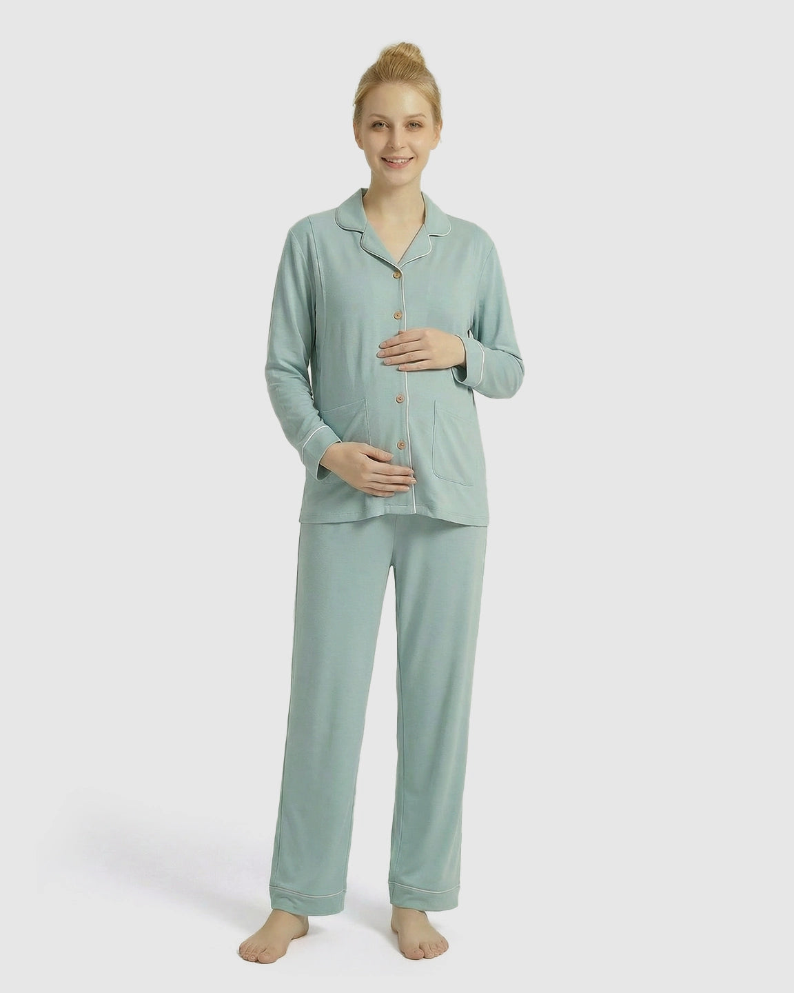 Lift-Up Flap Nursing Access Minimalist Maternity Sleepwear