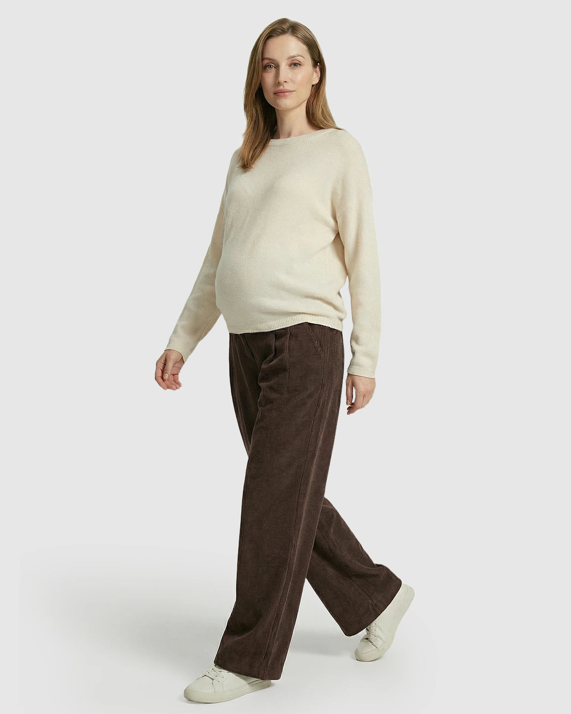 Adjustable Drawstring Loose-Fit Maternity Pants