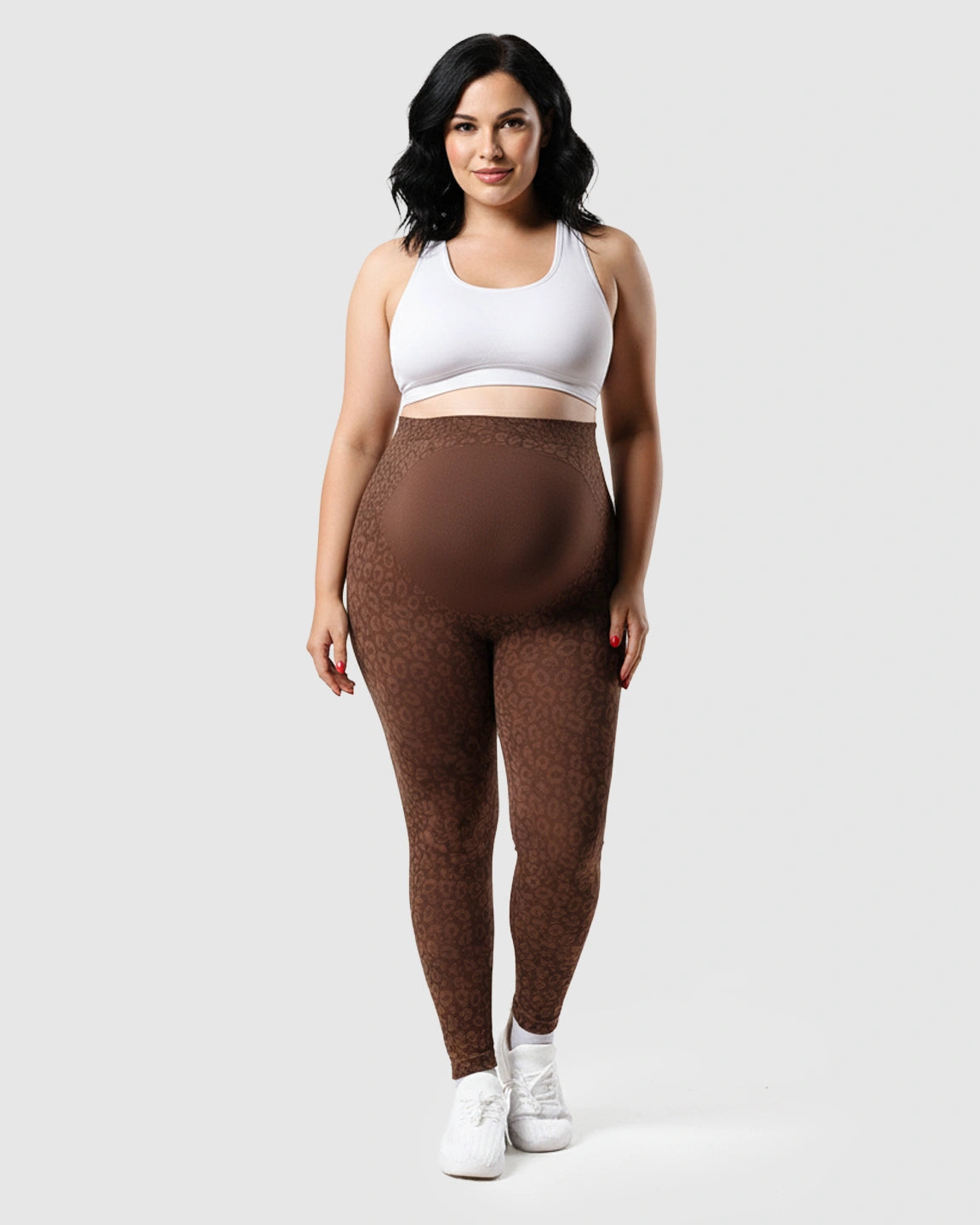 High-waisted Printed Maternity Leggings