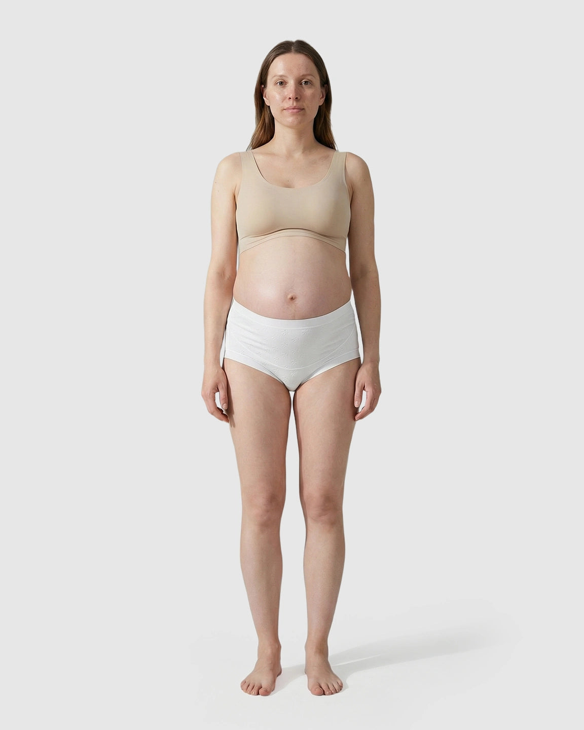 Mid-Waist Flower Cotton Maternity Underwear