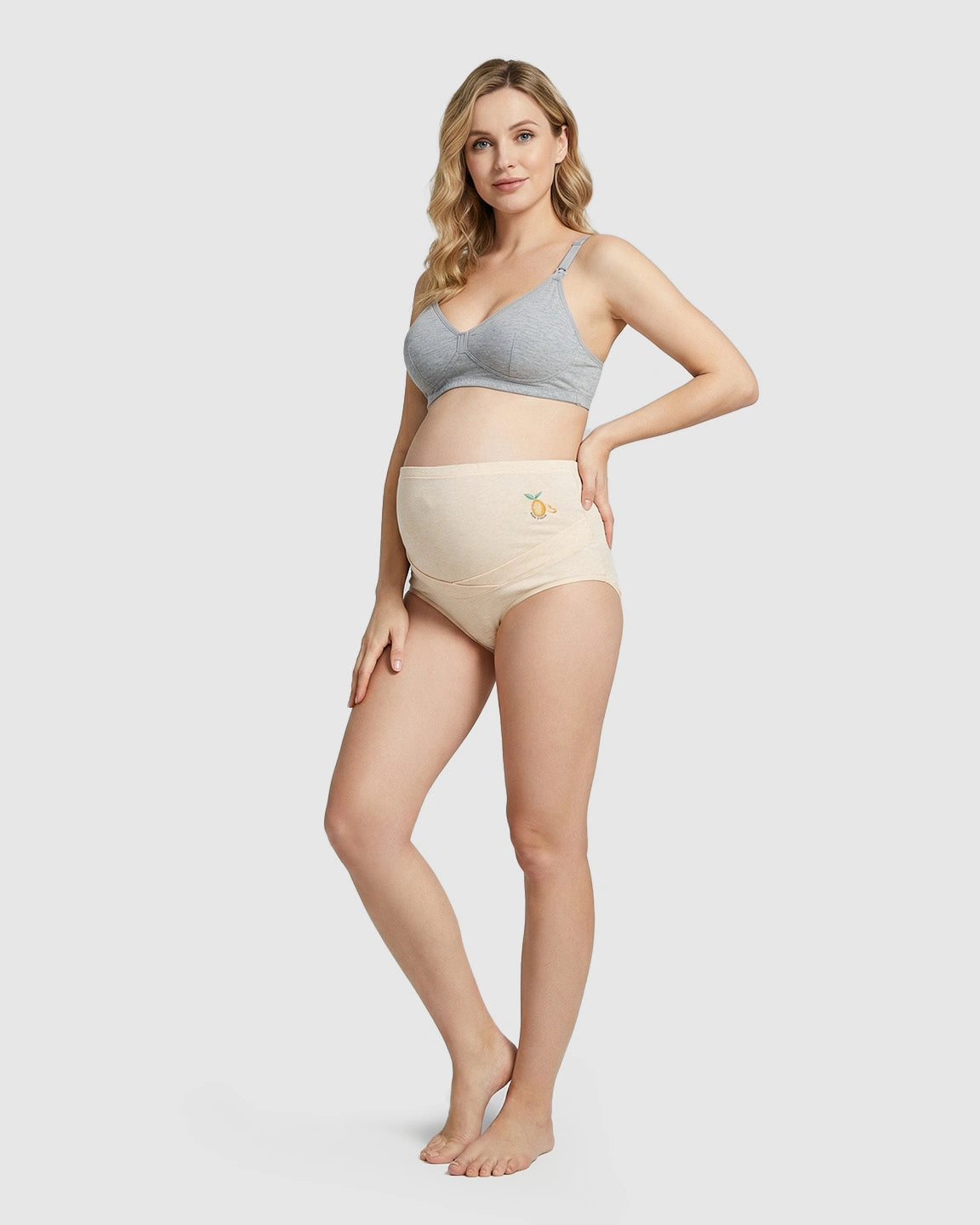 Overlapped Over-the-Belly Maternity Underwear