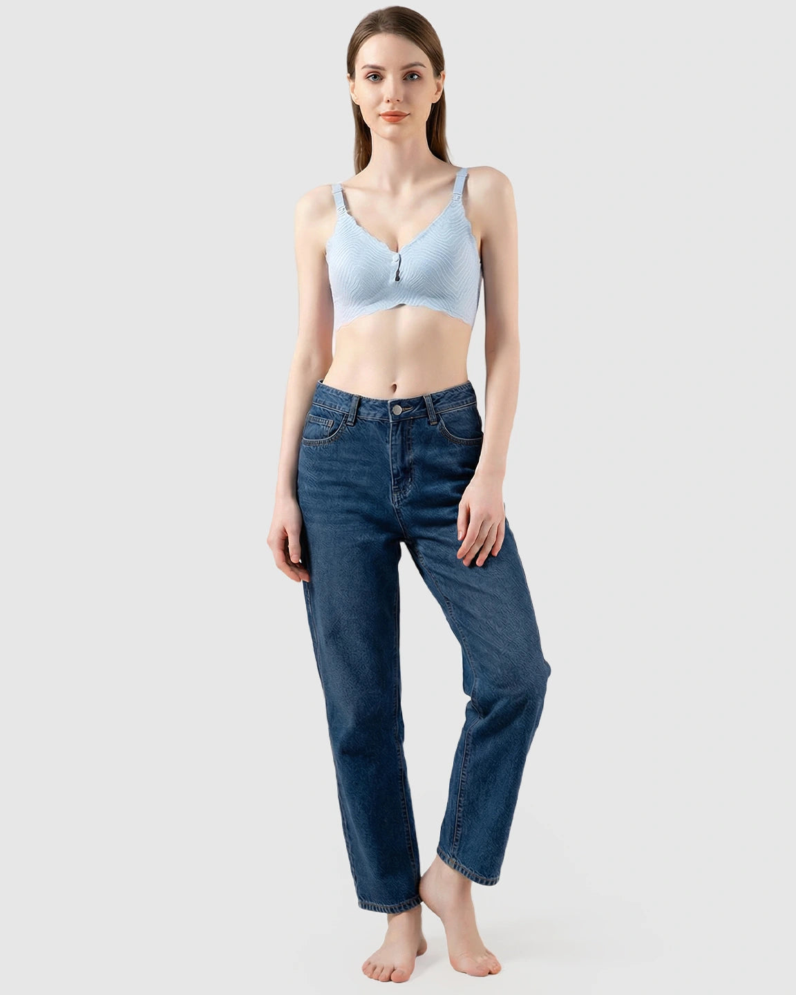 Dual Clasp Seamless Maternity Nursing Bra