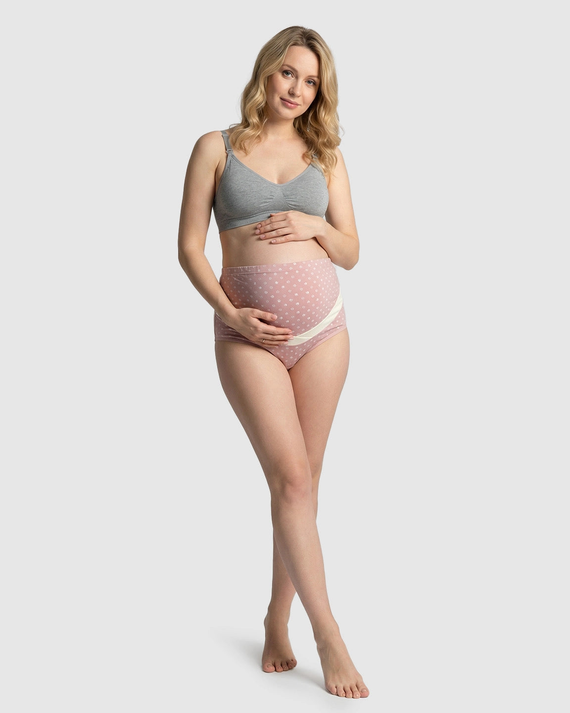 Two-Tone Full Coverage Maternity Brief