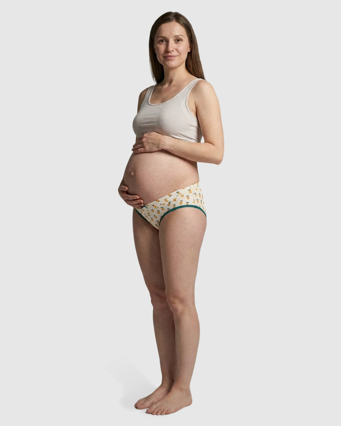 Pineapple Print Low Waist Maternity Panty