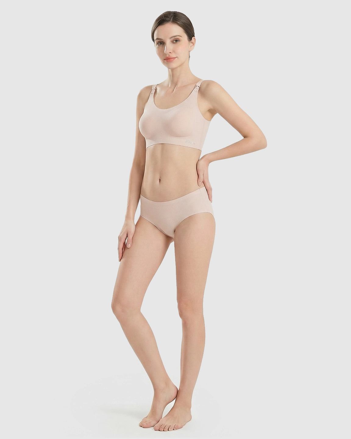 Clip-Down Straps Contoured Nursing Bra