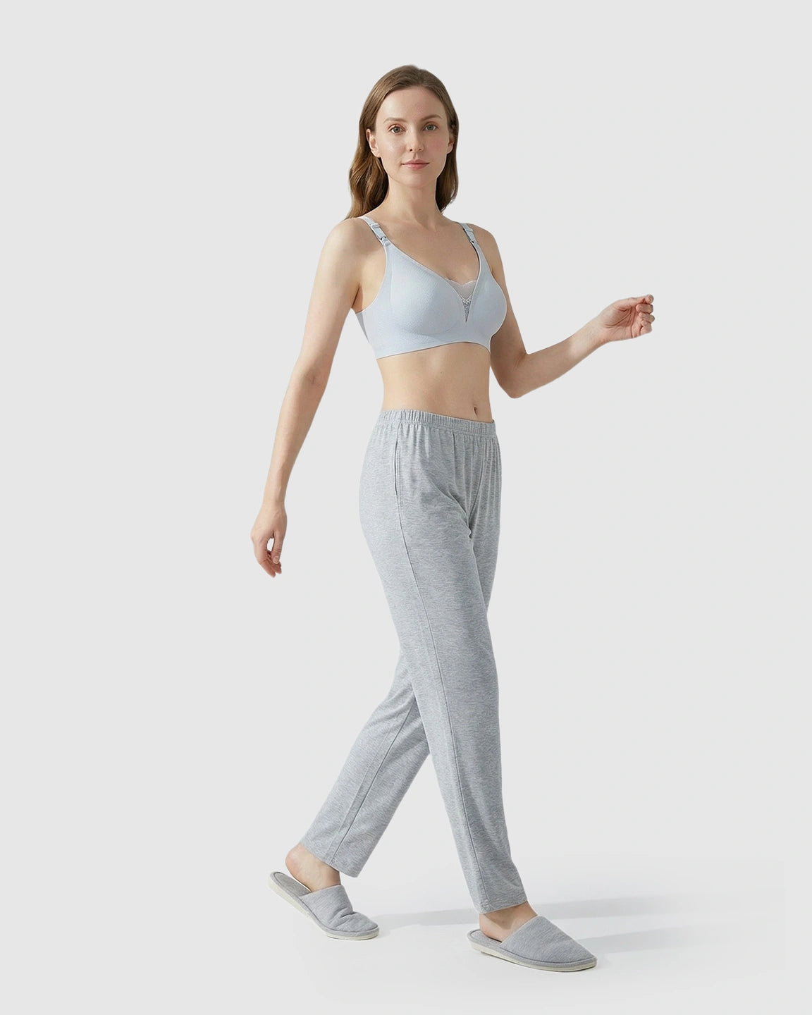 Thin Mesh Jelly Strip Design Nursing Bra