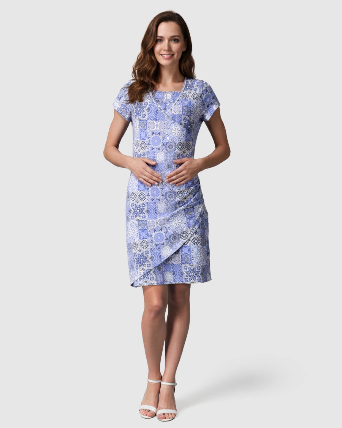 Chinese Charm Wrap Skirt Maternity & Nursing Dress