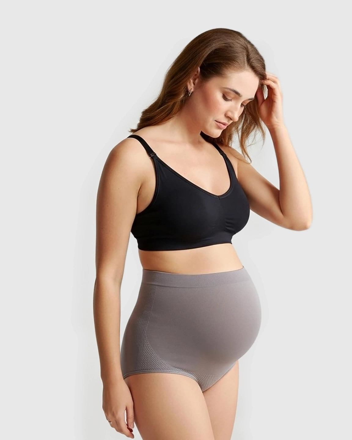 High-Waist Seamless Maternity Panties