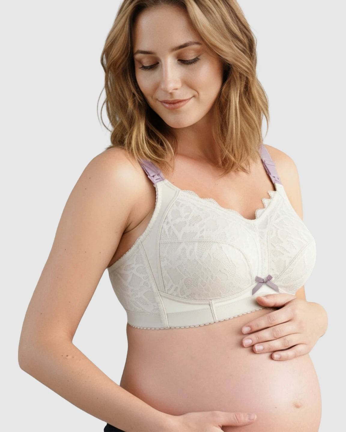 Lace Full-Cup Wire-Free Nursing Bra