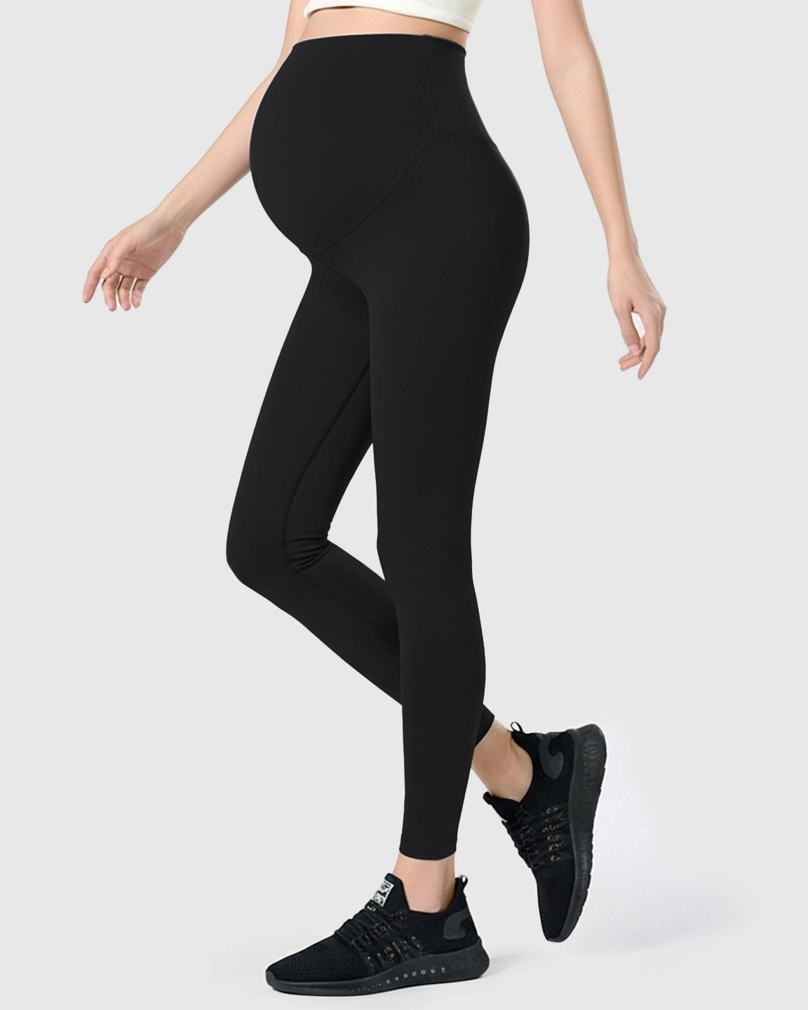 Double-Layer Belly Support Maternity Leggings