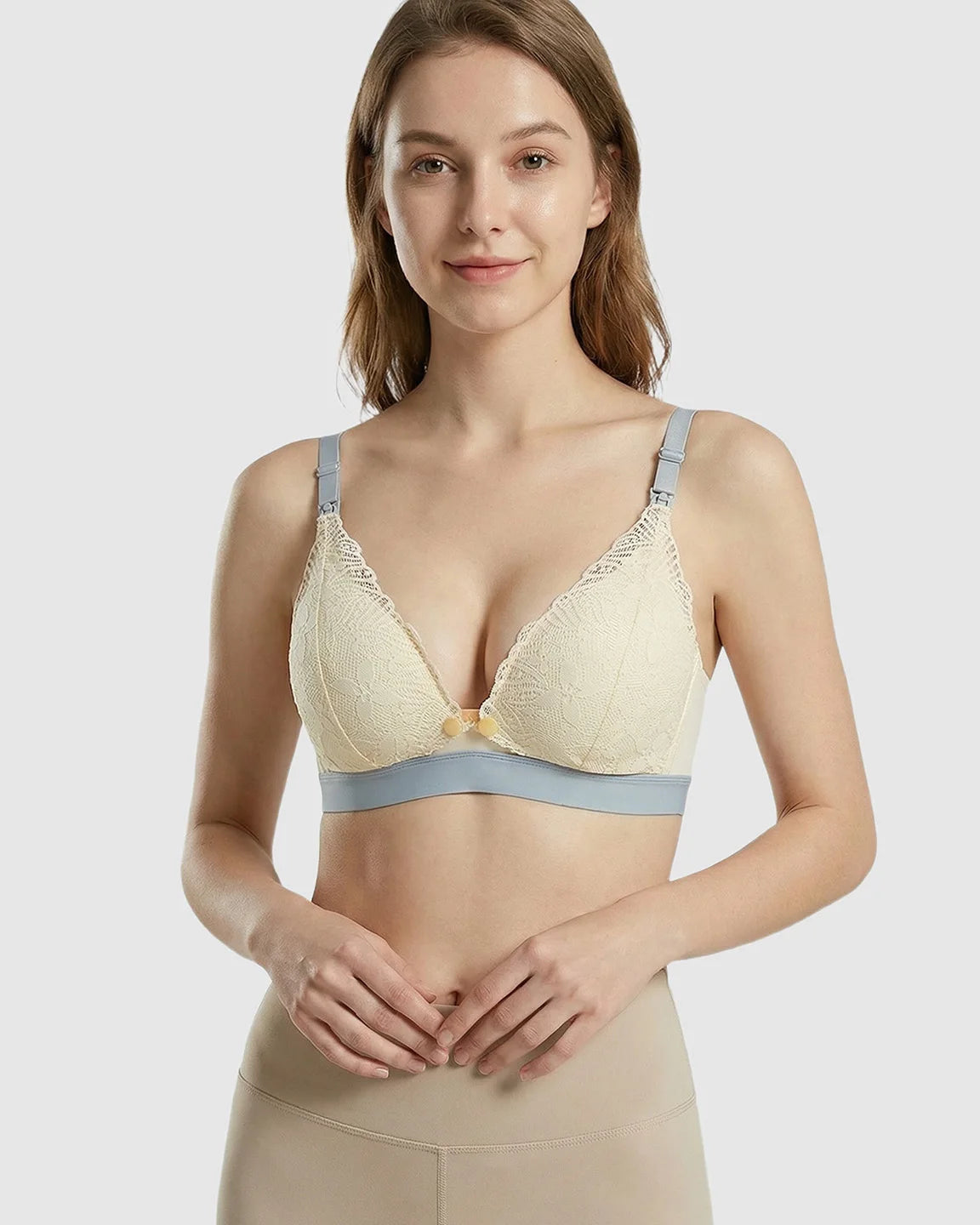 Front-Open Wireless Nursing Bra