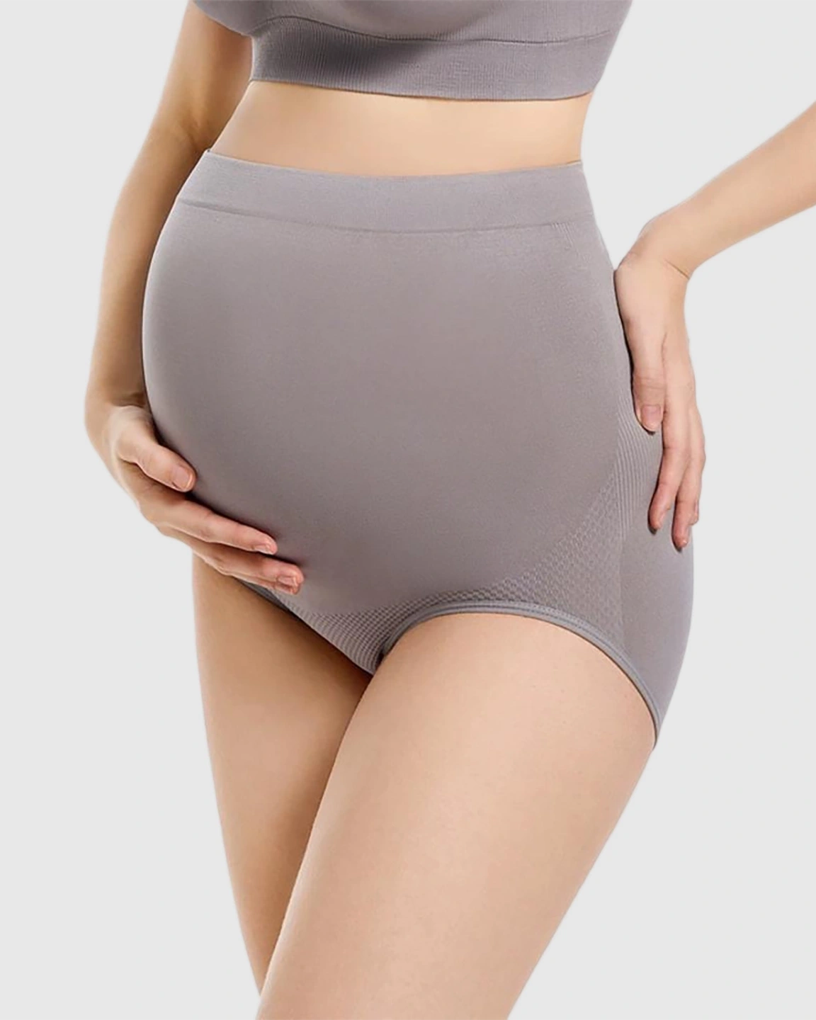 High-Waist Seamless Maternity Panties