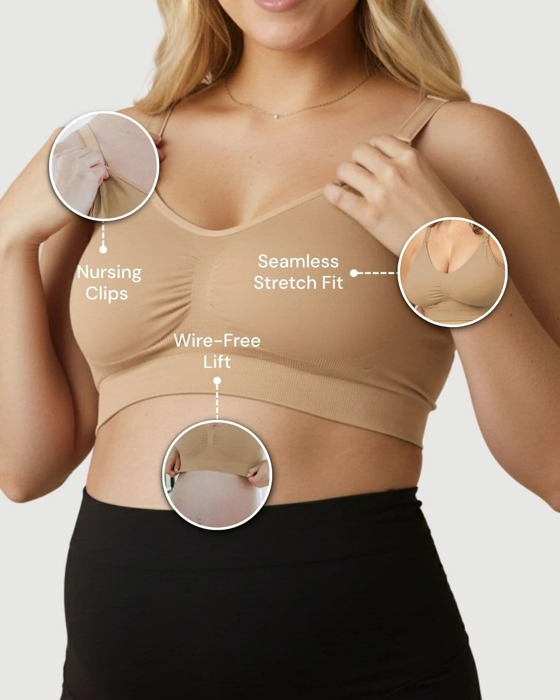 Wire-Free Supportive Nursing Bra