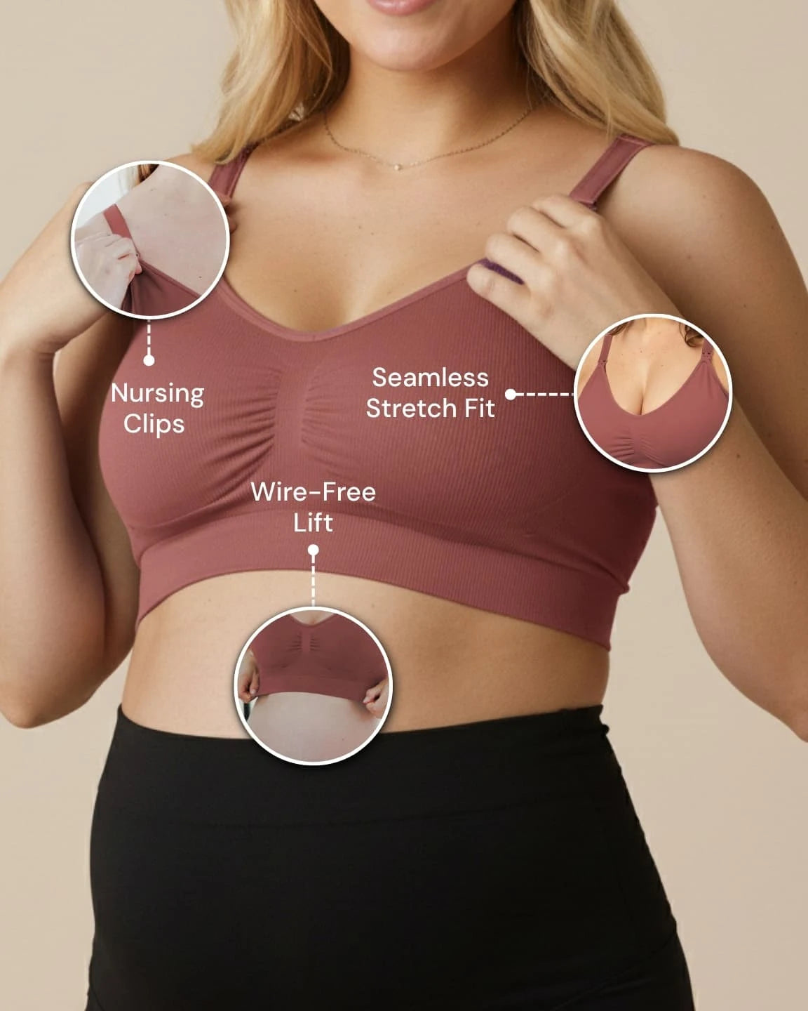 Wire-Free Supportive Nursing Bra