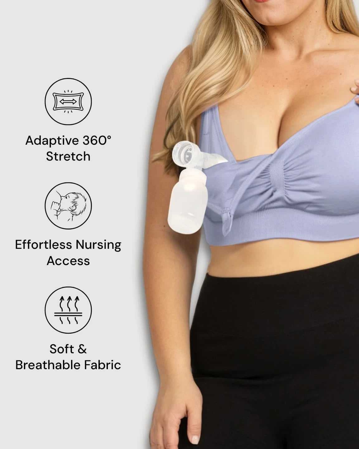 Hands-Free Stretch Nursing & Pumping Bra