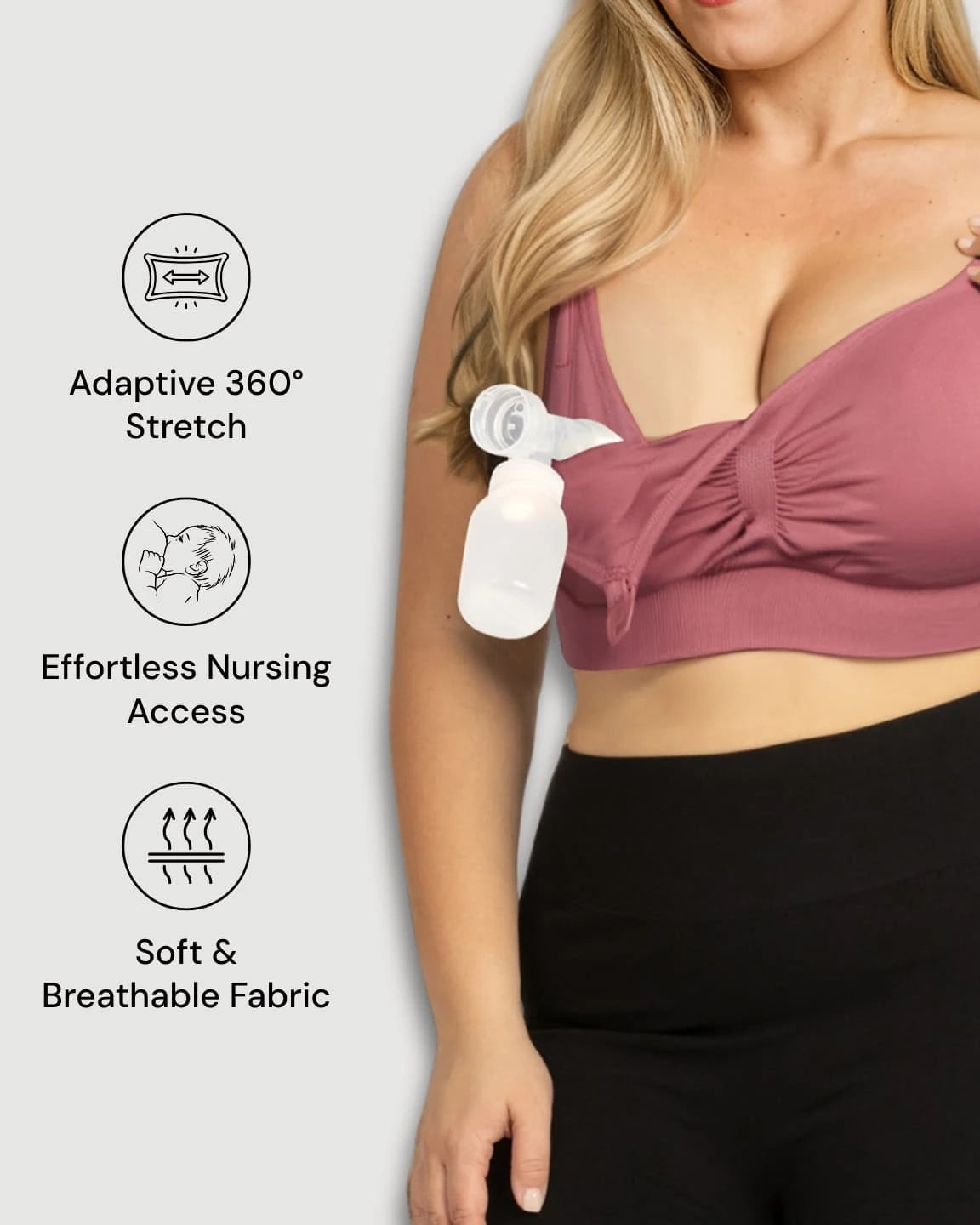Hands-Free Stretch Nursing & Pumping Bra