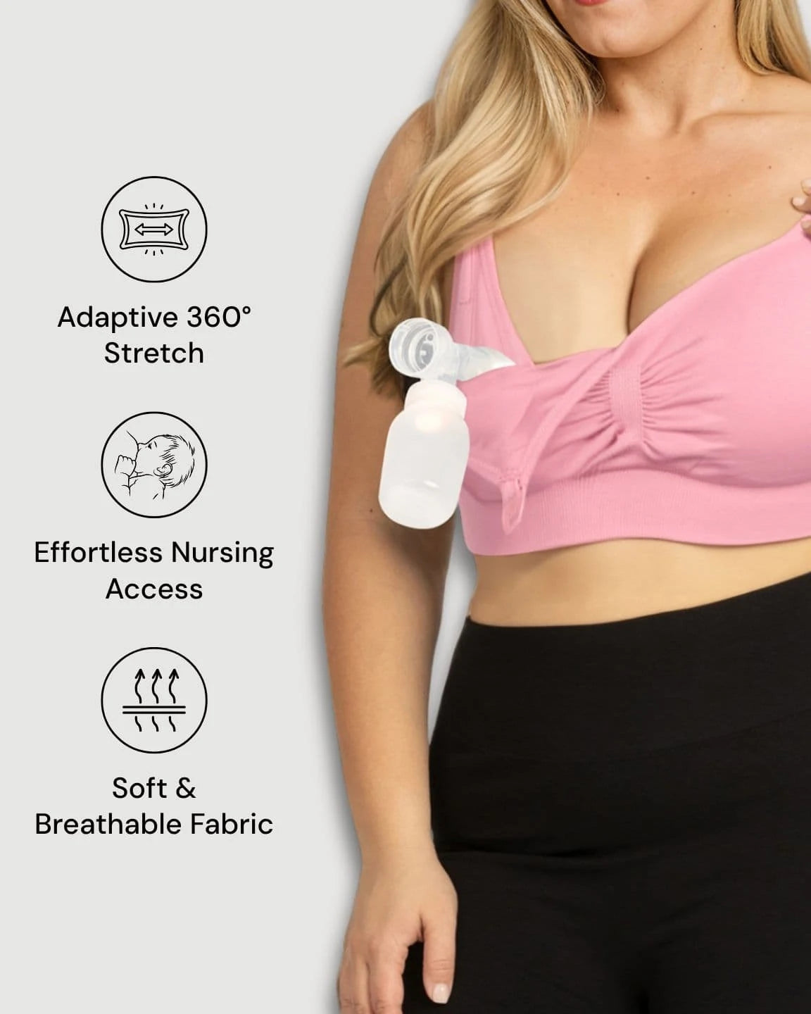 Hands-Free Stretch Nursing & Pumping Bra