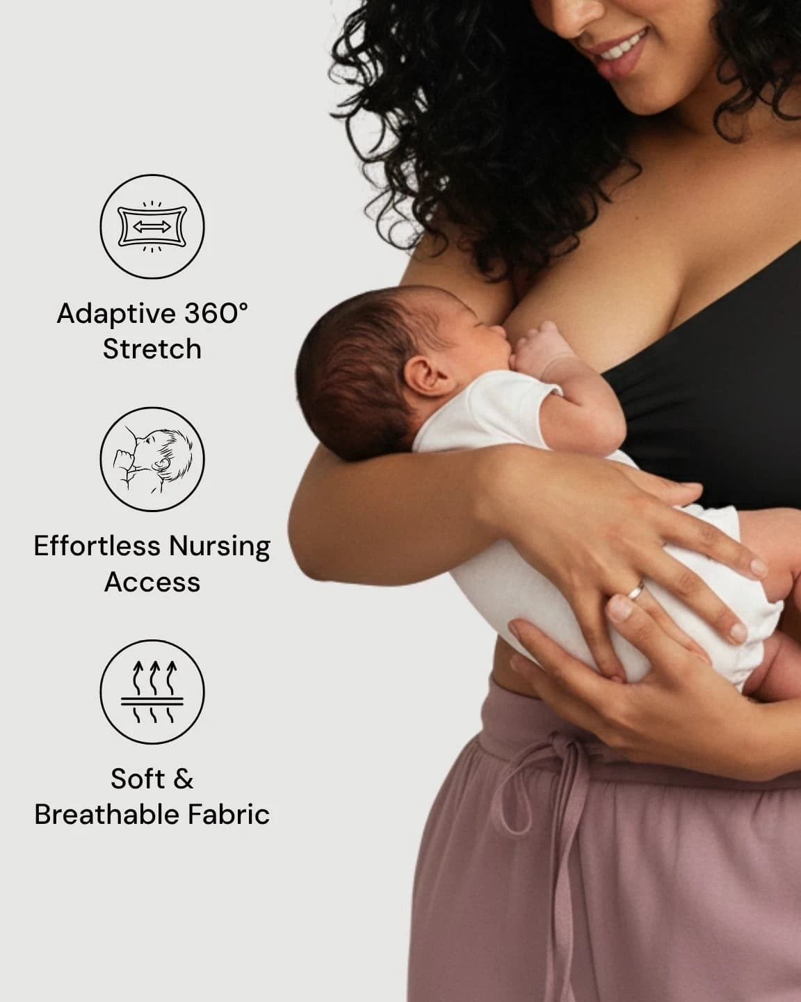 Soft Cotton Wire-Free Nursing Bra