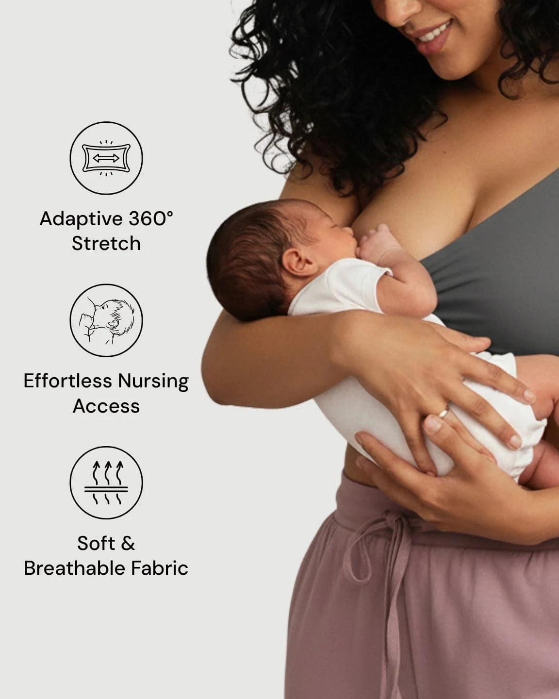 Soft Cotton Wire-Free Nursing Bra