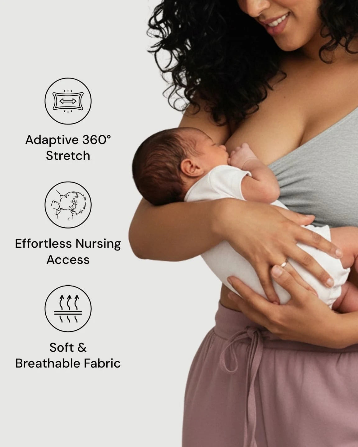 Soft Cotton Wire-Free Nursing Bra