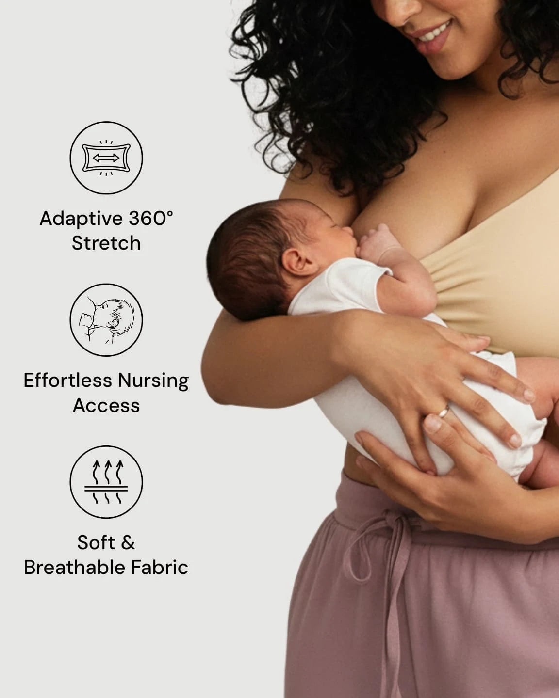 Soft Cotton Wire-Free Nursing Bra