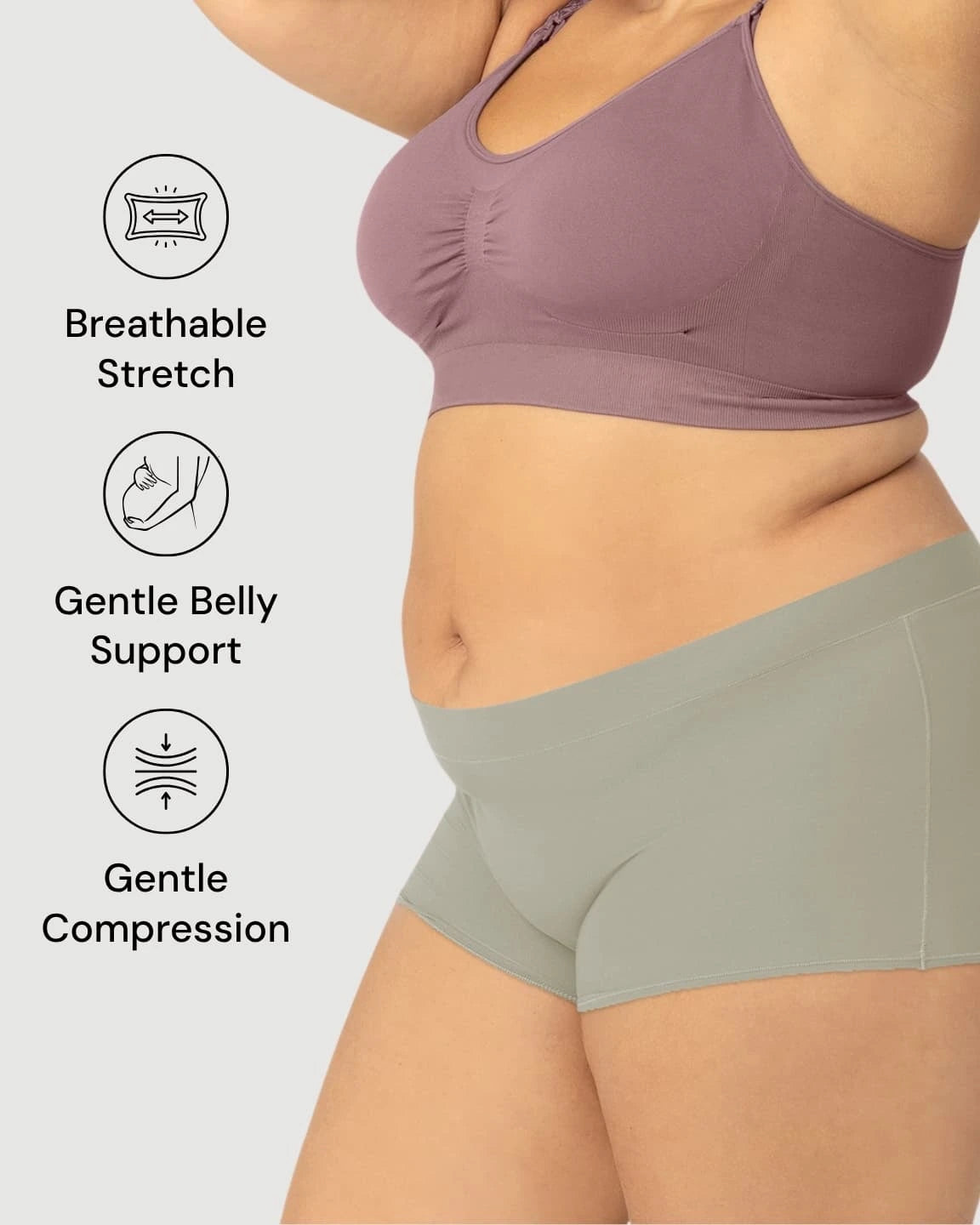 Seamless Stretch Comfort Maternity Briefs