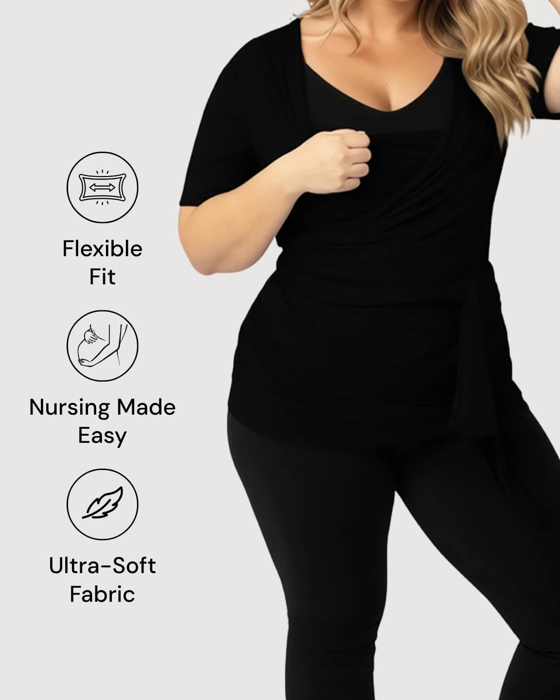 3-in-1 Skin-to-Skin Nursing Wrap Top
