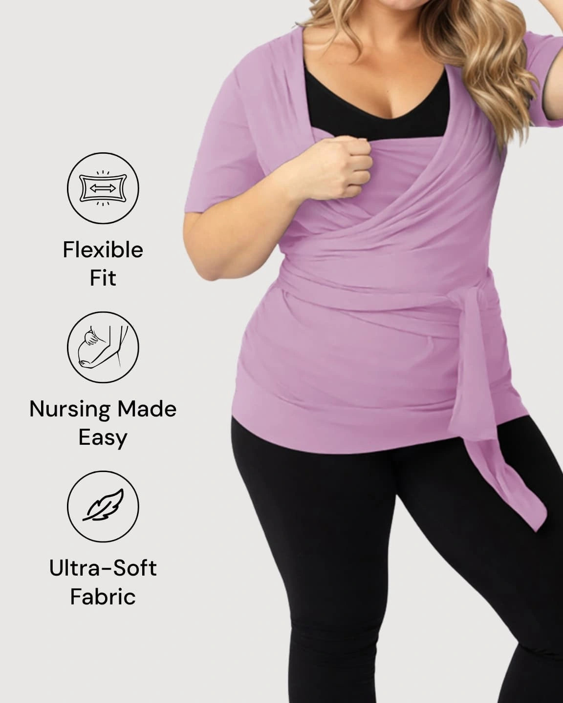 3-in-1 Skin-to-Skin Nursing Wrap Top