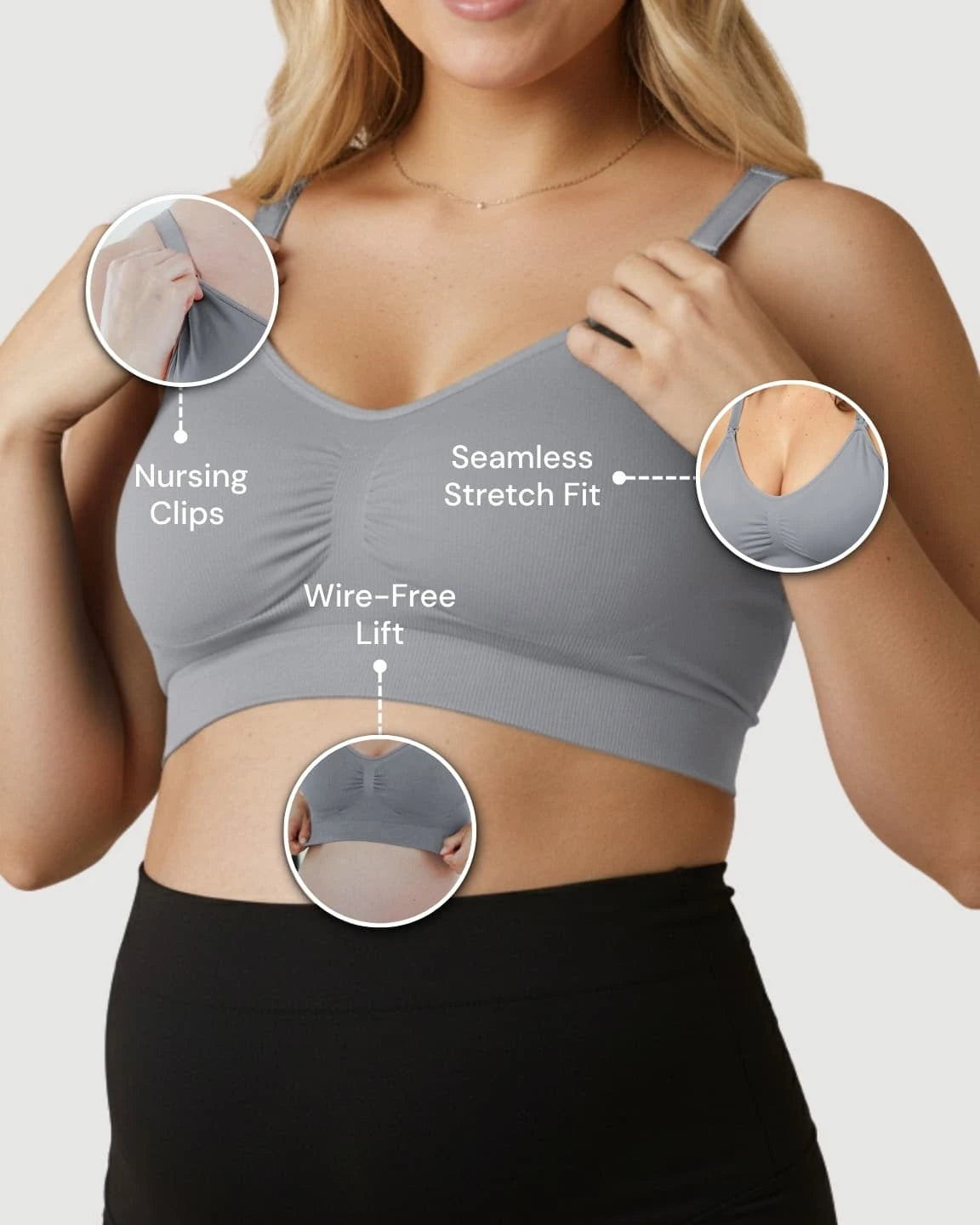Wire-Free Supportive Nursing Bra