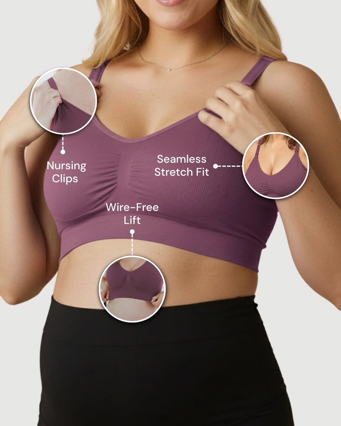 Wire-Free Supportive Nursing Bra