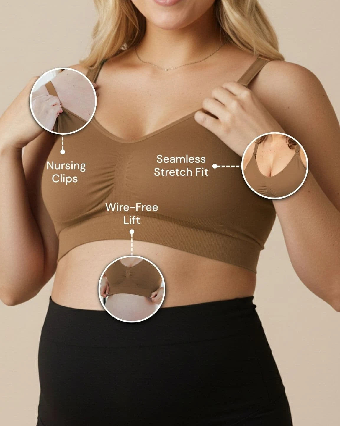 Wire-Free Supportive Nursing Bra