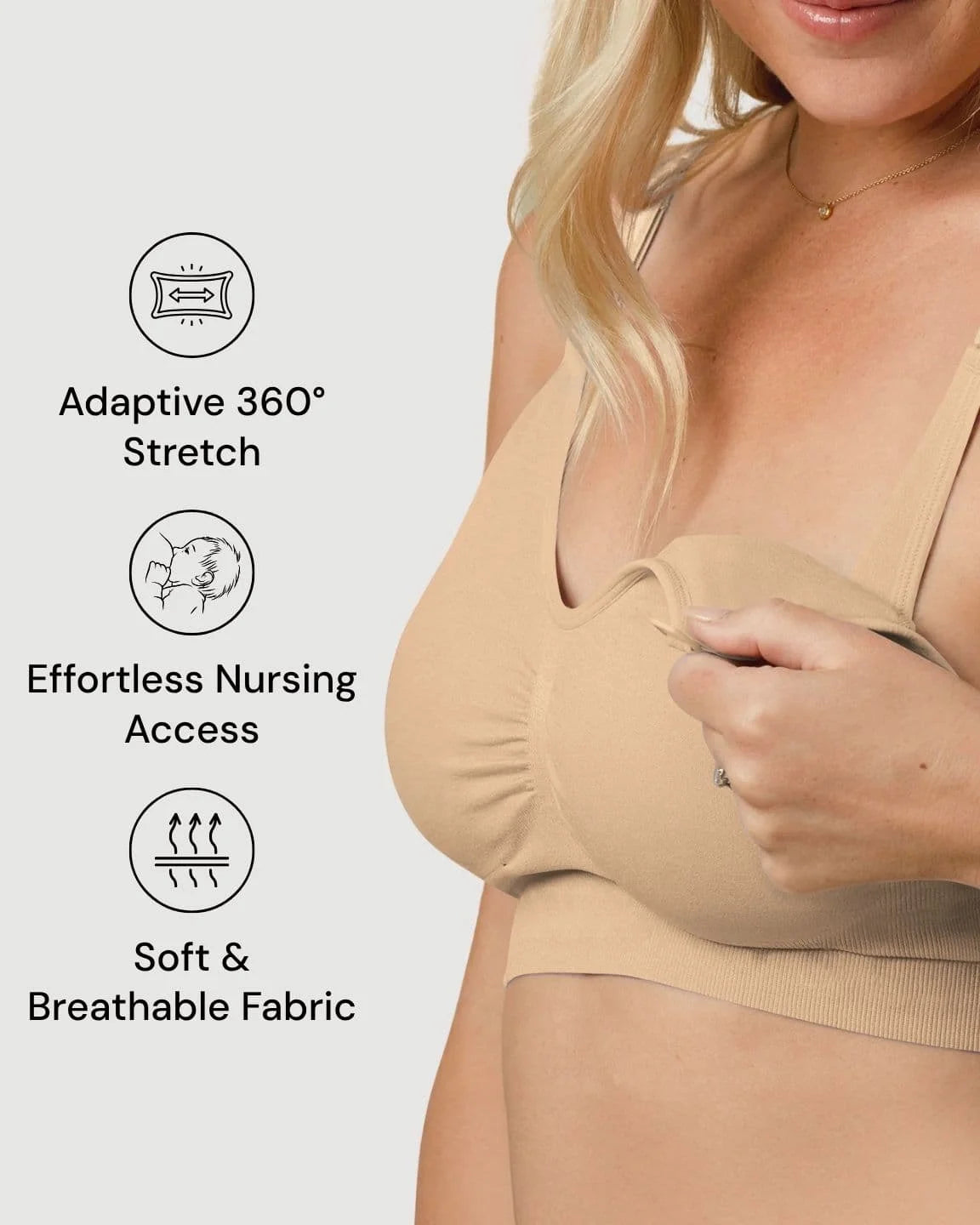 Wire-Free Supportive Nursing Bra