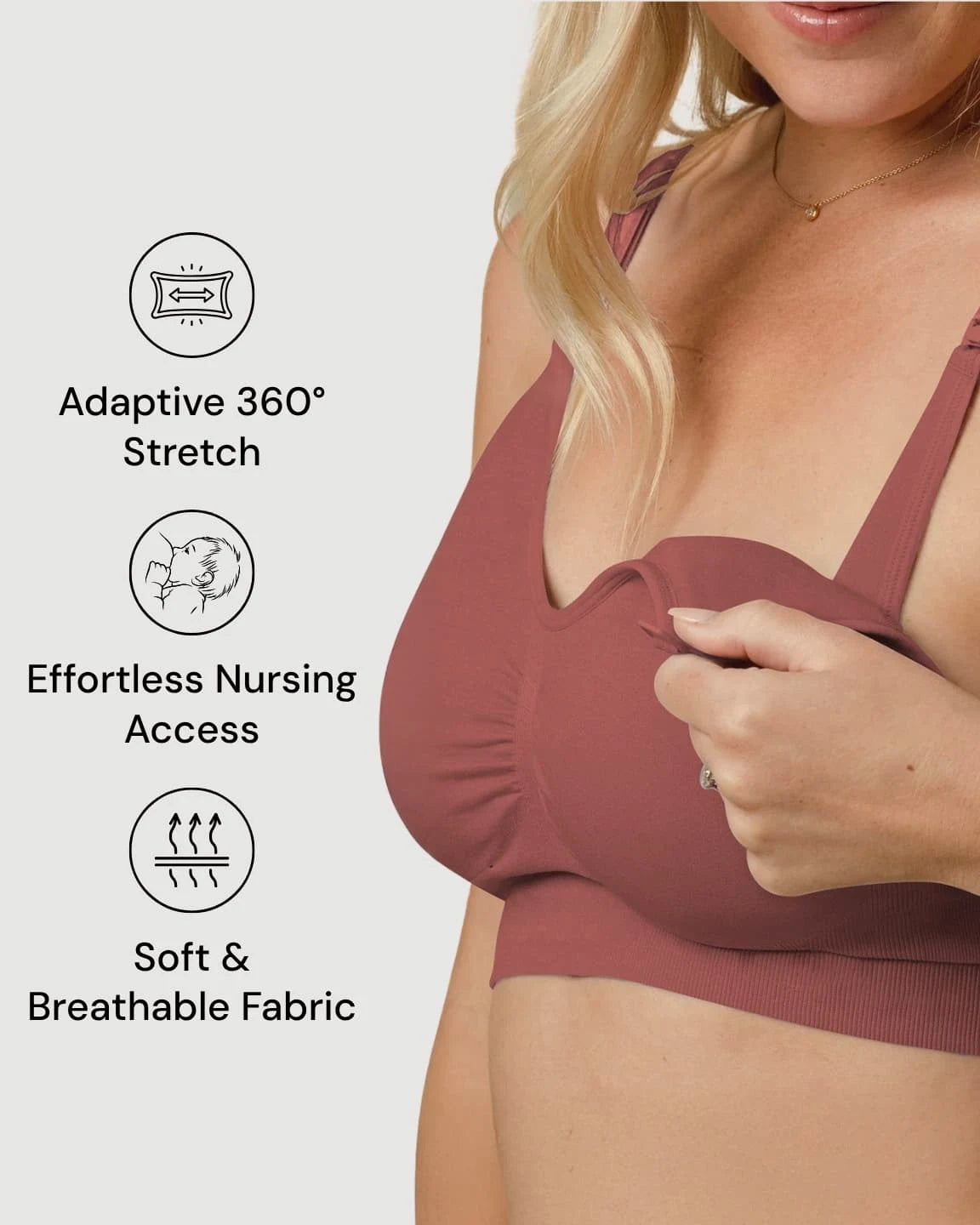 Wire-Free Supportive Nursing Bra