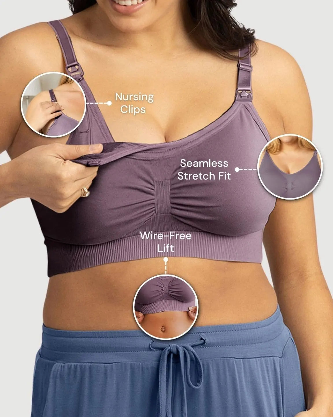 Hands-Free Stretch Nursing & Pumping Bra