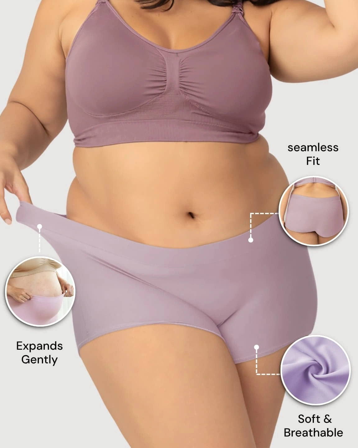 Seamless Stretch Comfort Maternity Briefs